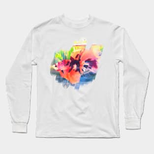 betta fish abstract Long Sleeve T-Shirt